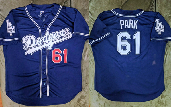 Men's Los Angeles Dodgers #61 Chan Ho Park Navy Cool Base Stitched Baseball Jersey Men's Los Angeles Dodgers #61 Chan Ho Park Navy Cool Base Stitched Baseball Jersey